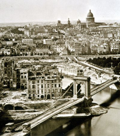 Wielkie dzieła Paryża: przebicie Rue du Bellay autorstwa Unknown photographer
