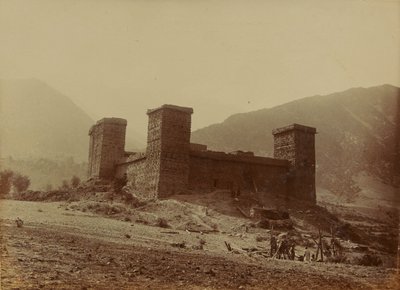 Widok fortu Chitral, 1895 autorstwa Unknown photographer