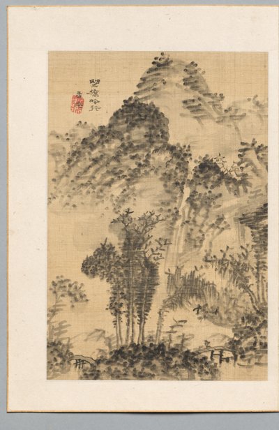 Dziki Most, Spacer Poety autorstwa Uragami Gyokudo