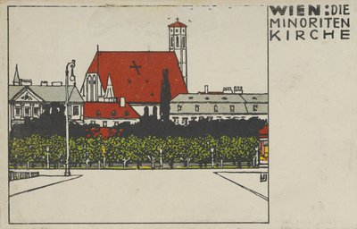 Wiedeń: Kościół Minorytów Wiedeń: Kościół Minorytów, 1908. autorstwa Urban Janke