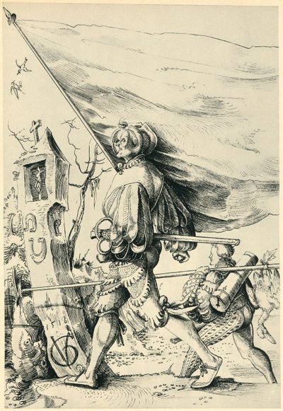 Najemnicy, 1516, 1943. autorstwa Urs Graf