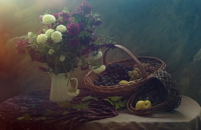 Martwa natura przedstawiająca jesienne zbiory autorstwa UstinaGreen