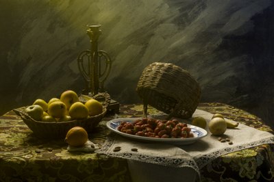 Mroczna martwa natura z owocami autorstwa UstinaGreen