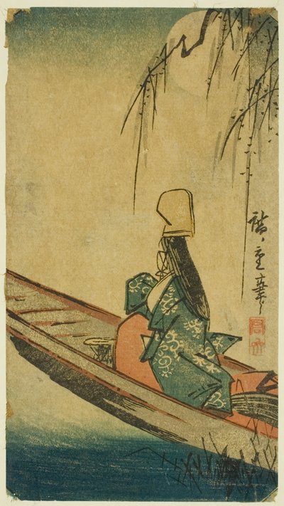 Łódź Asazuma autorstwa Utagawa Hiroshige