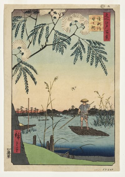 Ayase River and Kanegafuchi, 1857 (woodblock) autorstwa Utagawa Hiroshige