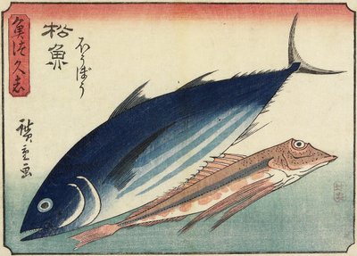Bonito i Gurnard, 10-9 autorstwa Utagawa Hiroshige