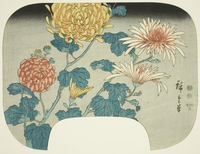 Chryzantemy autorstwa Utagawa Hiroshige