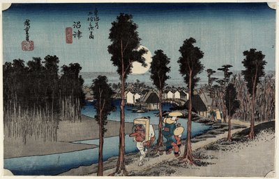 Zmierzch w Numazu, ok. 1833 r. autorstwa Utagawa Hiroshige