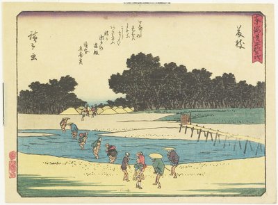 Fujieda, 1837-1844 autorstwa Utagawa Hiroshige