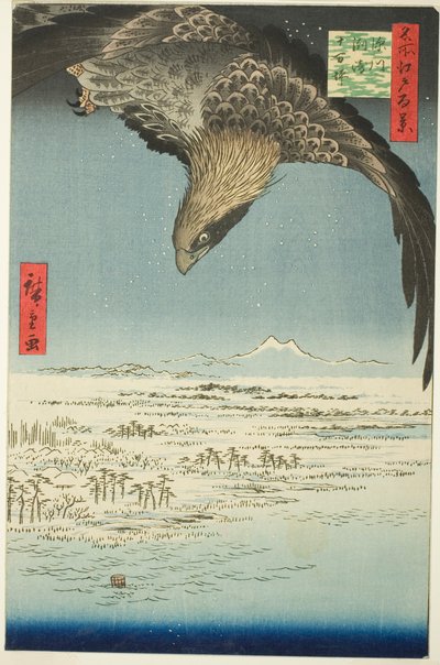 Fukagawa Susaki i Jumantsubo (Fukagawa Susaki Jumantsubo), z serii kei)” autorstwa Utagawa Hiroshige