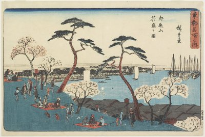 Wzgórze Gotenyama w rozkwicie, 1830-1844 autorstwa Utagawa Hiroshige