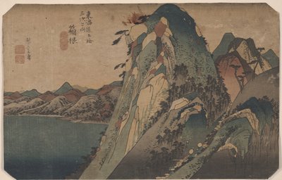 Hakone z 53 stacji Tokaido autorstwa Utagawa Hiroshige