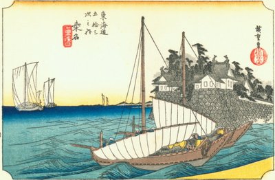 Hiroshige43 kuwana autorstwa Utagawa Hiroshige