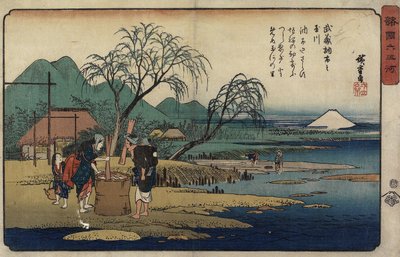 Rzeka Klejnot Cho_fu w prowincji Musashi, 1835-1837 autorstwa Utagawa Hiroshige