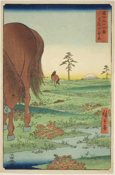 Ogane P grzywny członek Gesasa P Rovinse (Shimosa Koganehara), z serii Te `` Pan Tyrty x Widoki góry Fuji (Fuji Usaju Rokukatsu) 