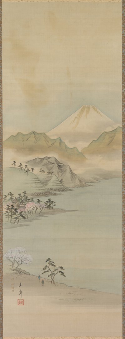 Jezioro Suwał autorstwa Utagawa Hiroshige
