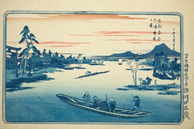 Późna wiosna w Massaki (Massaki boshun no kei), z cyklu „Słynne widoki na wschodnią stolicę (Toto meisho)” autorstwa Utagawa Hiroshige