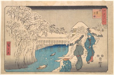 Meguro autorstwa Utagawa Hiroshige