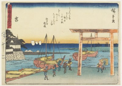 Miya, 1837-1844 autorstwa Utagawa Hiroshige