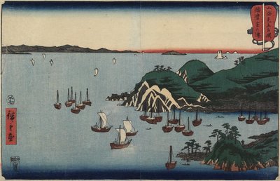 Muronotsu w prowincji Harima, lipiec 1858 r. autorstwa Utagawa Hiroshige