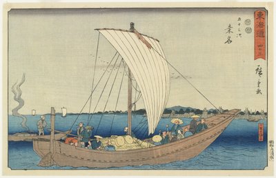 z. 43: Kuwana, 1847-1852 autorstwa Utagawa Hiroshige