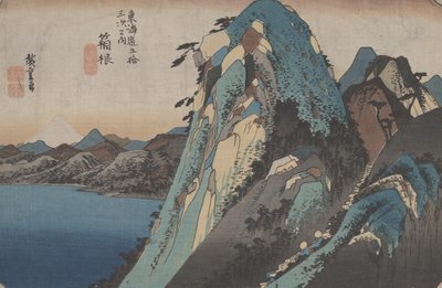 Nr 11 "Hakone" Z 53 stacji Tokaido, ok. 1833 r. autorstwa Utagawa Hiroshige
