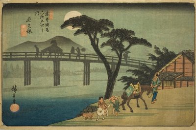 z. 28: Nagakubo, z serii ``Shi xty-nene S taion s kisokaido