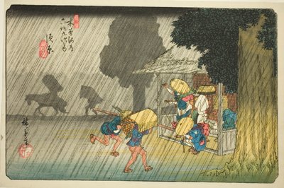 z. 40: Suhara, z serii ``Shi xty-nene S taion of te kisokaido