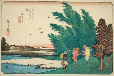z. 56: Mieji, z serii „Shix t y n s ta on y te kisokaid” autorstwa Utagawa Hiroshige