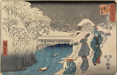 Ochanomizu, listopad 1853 r. autorstwa Utagawa Hiroshige