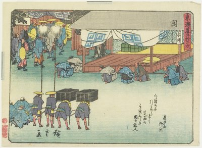 Seki, 1837-1844 autorstwa Utagawa Hiroshige
