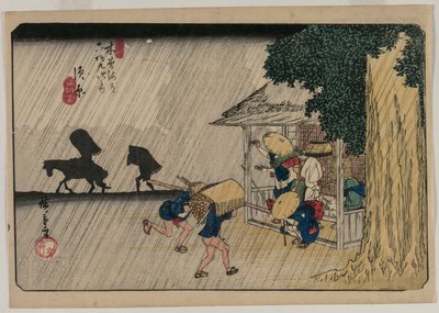 Suhara, z serii Sześćdziesiąt dziewięć stacji Kisokaido autorstwa Utagawa Hiroshige