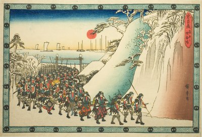 Nocny atak, część 6: Oferowanie kadzidła (Youchi roku, shoko ba), z serialu „Zemsta lojalnych wiernych (Chushingura)” autorstwa Utagawa Hiroshige