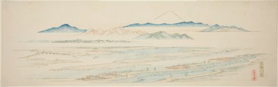 Village of Tamagawa (Tamagawa no sato), from an untitled series of famous views of the Edo suburbs   1279179   pl       polish Successfully Translated  Original: De schepping van Eva Geschiedenis van Adam en Eva (series title) Translat: De schepping van Ev autorstwa Utagawa Hiroshige
