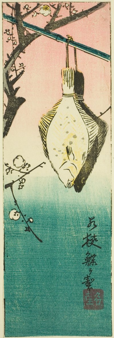 Wakasa, sekcja arkusza nr. 10 z cyklu „Wycinane obrazy prowincji (Kunizukushi harimaze zue)” autorstwa Utagawa Hiroshige