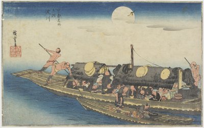 Gwiaździsta wer., ok. 1834 autorstwa Utagawa Hiroshige