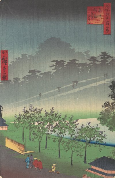 Kosmiczny system olejowy Leela Akasaka, co? 1859. autorstwa Utagawa Hiroshige II