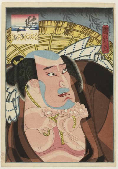 Kataoka Ichizô I jako Daroku autorstwa Utagawa Kunimasu