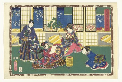 Rozdział 31 Prawdziwe obrazy Wspaniałego Księcia (tytuł serii) Sono sugata Hikaru no utsushi-e (tytuł serii na obiekcie) autorstwa Utagawa Kunisada (I)
