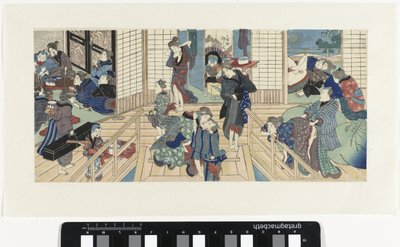 Sceny w burdelu autorstwa Utagawa Kunisada (I)