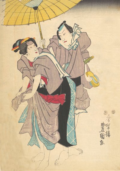 Druk, XIX w., XIX w. autorstwa Utagawa Kunisada