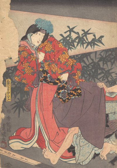 Druk, XIX w., XIX w. autorstwa Utagawa Kunisada