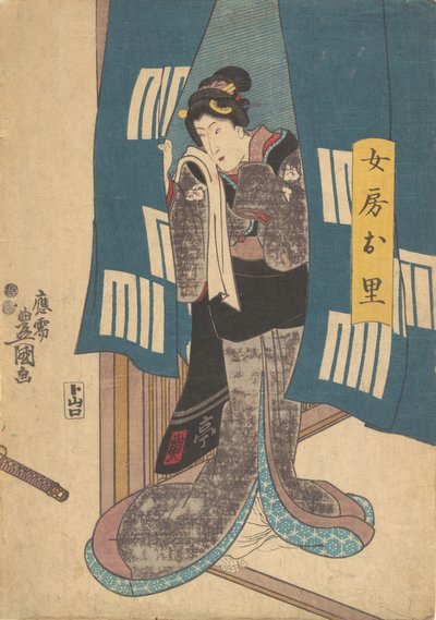 Druk, XIX w., XIX w. autorstwa Utagawa Kunisada