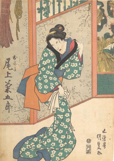 Druk, XIX w., XIX w. autorstwa Utagawa Kunisada