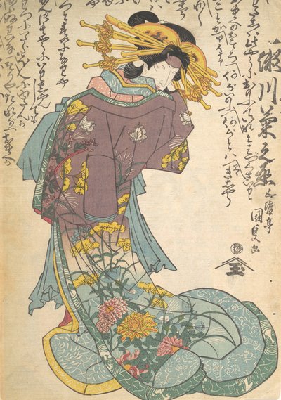 Druk, XIX w., XIX w. autorstwa Utagawa Kunisada