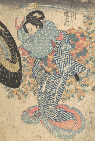 Druk, XIX w., XIX w. autorstwa Utagawa Kunisada