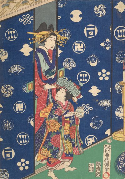 Druk, XIX w., XIX w. autorstwa Utagawa Kunisada