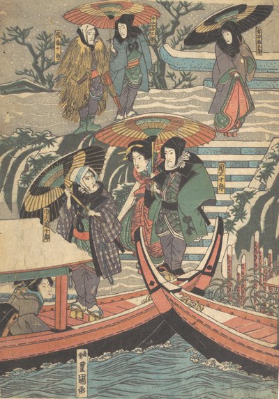 Druk, XIX w., XIX w. autorstwa Utagawa Kunisada
