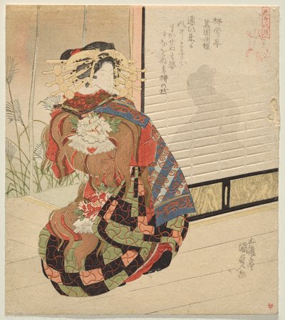 Wiatr z serii Ptak i kwiat, Wiatr i księżyc autorstwa Utagawa Kunisada