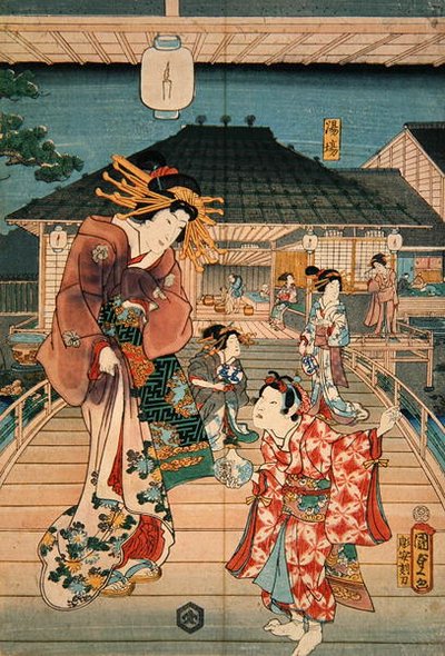 Scena w burdelu autorstwa Utagawa Kunisada II
